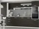 Hucoco - knox Cucina Componibile Completa + Lineare l 300cm 8 pz Piano di lavoro incluso S...