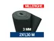 Marca - lastra in gomma nera 3-5 mm h 120 - 130 pavimento gomma liscia millerighe 16890V 3...