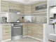 Hucoco - leana Cucina completa angolare l 360 cm 9 pz Piano di lavoro incluso Set di mobil...