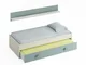 Letto singolo, Struttura letto per cameretta, Letto con lettino estraibile o cassettone e...