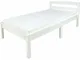 Letto in legno - colore bianco classic 140/70 con materasso