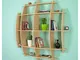 Libreria in Legno da Parete Mobile Scaffale Libri MADE IN ITALY mod. Luna Acero L150 x P30...