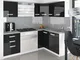Hucoco - libretto Cucina angolare completa + Componibile l 300cm 8 pz Piano di lavoro incl...