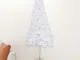 Furniture Limited - Albero di Natale Artificiale ad Angolo Bianco - Wit