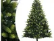 Furniture Limited - Albero di Natale Artificiale Incernierato con - Groen