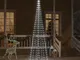 Maison du'Monde - Albero di Natale Pennone Bianco Freddo 310 led