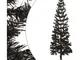 Furniture Limited - Albero di Natale Sottile Nero 120 cm - Zwart