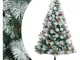 Vidaxl - Furniture Limited - Albero Natale Artificiale Incernierato con - Wit