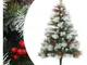 Vidaxl - Furniture Limited - Albero Natale Artificiale Incernierato con - Wit