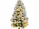 Furniture Limited - Albero Natale Incernierato con 150 led e