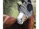 Horses - Maschera antimosche per cavalli in lycra modello zebra: full, Zebra