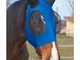 Winner - Maschera per cavalli antimosche in lycra con rete per occhi: Pony, Blu royal