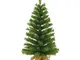 Albero di natale juta 60 cm verde - Maury's