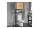 Mobile scaffale sopra wc con armadio detroit design industriale