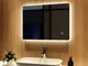 Led Specchi per bagno con Antiappannamento e Interruttore Touch 70x50 cm illuminato Specch...