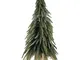 Bizzotto - Mini Albero di Natale da Tavolo Mobile Piccolo Juta Glitter Pino Cimone 35 45 c...