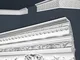 Marbet Design - Modanature in stucco argento, eps Styropor form-fitting, pacchetti economi...