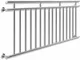 Balcone alla Francese Acciaio Inox Ringhiera per Balconi Protezione Finestre 225cm (de) -...