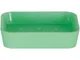  - Portasapone poliestere/gomma in verde 11,8 x 8,8 z 2,7 cm