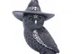 Nemesis Now - Owlocen - Statuetta di gufo stregone con cappello da strega, colore nero, al...