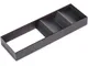 Organizzatore inclinato per cassetto Orderbox, 150x470 mm, Acciaio e Legno, Grigio antraci...