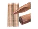 Pali tutori di legno da 180 cm, diametro 5 cm, palo di legno rotondo con punta, palizzata,...