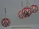 Palline rossa e bianca 10 cm 4pz con glitter da decorazioni addobbi natalizi per albero di...