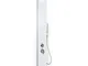 Pannello doccia bianco idromassaggio pioggia multifunzione mod. Manhattan White