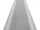 Passatoia bcf morad Grek greco grigio 120 cm grey 120x410 cm