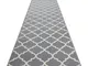 Passatoia bcf morad Trelis Traliccio marocchino grigio / crema 60 cm grey 60x440 cm