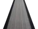 Passatoia gommata carnaby grigio 100cm grey 100x450 cm