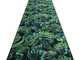 Passatoia gommata monstera Foglie la gomma verde 100 cm green 100x290 cm