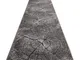 Passatoia silver Tronko Albero Legna grigio 100cm grey 100x300 cm