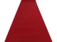 Passatoia spessa gommata rumba 1974 Nozze colore unico chiaretto, rosso 140cm red 140x140...