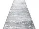 Rugsx - Passatoia Structural mefe 6184 due livelli di pile grigio scuro 100 cm grey 100x35...