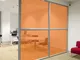 Pellicola trasparente colorata adesiva per vetrate in 8 colori Colore - Arancione, Misura...