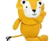 Atmosphera - Peluche leone giallo per bambini h44cm créateur d'intérieur - Leone