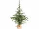 Pinetto H150cm Real Touch - Base Yuta - Albero di natale natalizio mod.Vivaio