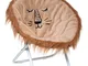 Atmosphera - Poltrona per bambini pieghevole a forma di leone marrone créateur d'intérieur...