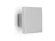Sicashop - Pomello Quadro minimal finitura effetto alluminio 30 x 30 mm