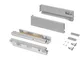 Cassetto esterno Vertex 40kg altezza 93mm, profondità 350mm, Acciaio, Grigio verniciato -...