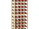 Portabottiglie di Vino, Scaffale per 40 Bottiglie di Vino in Legno di Pino, Cantinetta Por...