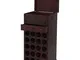 Portabottiglie per vini Calvados in legno stile coloniale T109 20 bottiglie