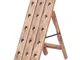 Portavini da 15 Bottiglie 26x50x70cm Legno Massello di Mogano Vidaxl 527184