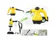Trade Shop - Pulitore a Vapore Elettrico Portatile Multiuso 1000 Watt 350ml 50°c Accessori