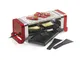 Macchina per raclette 2 persone 350w rossa - gr202-350r - kitchen chef