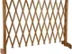 Recinzione Recinto Cani Legno Cancello Divisorio Regolabile 117cm Pieghevole
