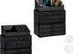 2x Contenitore per Cosmetici a 6 Cassetti, 22 Scomparti, Make Up Organizer, Porta-Trucchi,...