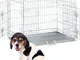 Relaxdays - Gabbia per Cani, Kennel Casa o Auto, hlp: 59x76x53 cm, Box Pieghevole, Base in...