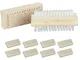 Spazzola Mani in Legno, Set da 10 Spazzoline per Unghie con Setole Dure, Bagno, HxLxP 4 x...